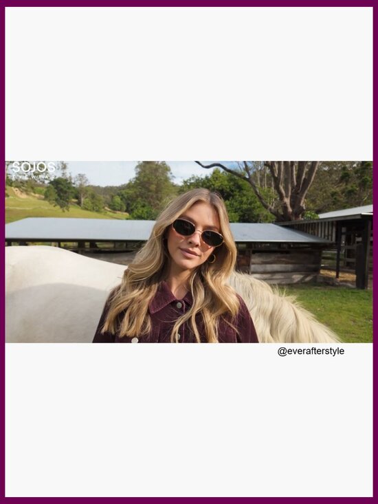 Trendy Oval Polarized Sunglasses, Metal Frame, UV400 Protection main image 5
